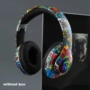 Kids Bluetooth Headphones Wireless Headphones Bluetooth Earphone Headset Music Game Headphones Foldable Flash Light Headset Gift black no box