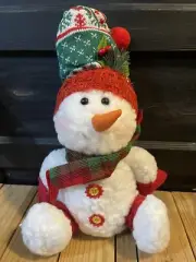 Snowman Plush Shelf Sitter 15 Inches Tall