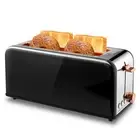 Toaster 4 Slice with Wide Slots, 2 Long Slot Toaster for Bagels Waffles and T...