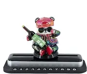 Number Display for Car | Sliding Number Sign Skateboard Bear Phone Number Plate | Interior Ornaments Non-Slip Creative Number Card for Dashboard