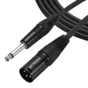 16 ft 6.35mm 1/4" TRS Male to XLR Male Interconnect Audio Microphone Cable