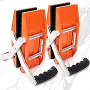 2 PACK Granite carrying clamps,Double handed stone carrying clamps,stone panel carriers Lifting Tools 660lbs Transporting Heavy Duty Carry Clamp for Glass Quartz Slabs Marble with Rubber-lined