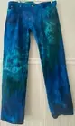 Recycled Tie Dye 7 for All Mankind Zip Fly Jeans 38 waist, 100% Organic Cotton