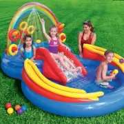 9.75 ft. x 6.3 ft. x 52.8 in. Deep Inflatable Kiddie Pool/Water Sports Center