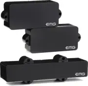 EMG PJ Set Active Ceramic PJ Bass Pickup Set Black