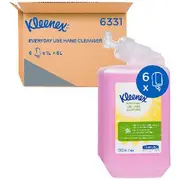 Kleenex Liquid Hand Soap Luxury Handwash Cartridge 1L 6 Pack