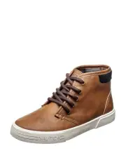 Nautica Breakwater Youth Casual High top Tan boot New Boys Shoes Size 4