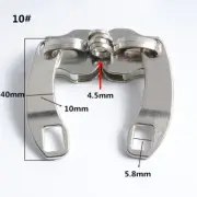 2pair Zipper Repair Kits Pull Metal Slider Zip Head DIY Bag Suitcase Accessories