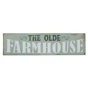 New Light Green THE OLD FARMHOUSE SIGN Wood Wall Hanging 21"