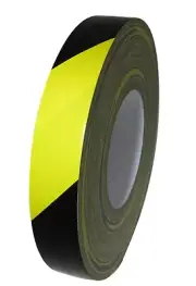 T.R.U. Industrial Duct Tape. Waterproof UV Resistant Stripped B/Y 1.5 in X 60 Yd
