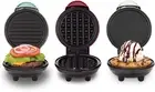 DASH Mini Waffle Maker + Grill + Griddle, 3 in 1 Pack - Red/Aqua/White