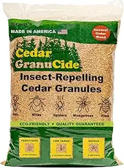 GranuCide Cedar Granules | Cedar Chips for Home & Garden | Repels Fleas, Ants, Aphids, Spiders, Mosquitos | Smells Great & Easy to Use | 1 Bag (8 lbs)