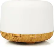 Essential Oil Diffuser Therapy Mist Maker for Large Rooms Home 300ml Wood Grain Light Color