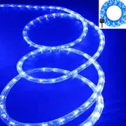 LED Solar Rope Tube Fairy String Lights Strip Outdoor Garden Yard Dusk-to-Dawn