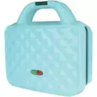 Brentwood Couture Purse Non-Stick Dual Waffle Maker in Blue W/ Indicator Lights