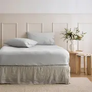Light Grey Cotton Flannelette Fitted Sheet [ESSBCFFSAW25A]