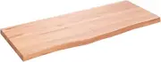 Work Bench Top, Multi-Purpose Table Top, Solid Wood Countertop, Garage Workbench Table Top, Tool Station Organization Table Top, Light Brown 100x40x4 cm Treated Solid Wood Oak