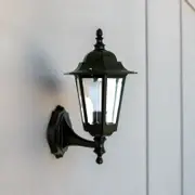 Croydon Hexagon Wall Lantern E27 in Black Superlux Lighting - DUW7030-BL