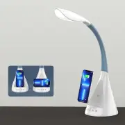 LED Desk Lamp with Wireless Charger, Modern Eye-Caring Dimmable Light for Home