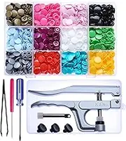 Original KAM Snaps Starter Fasteners Kit -360pcs KAMsnaps Size 20 + Snap Pliers for Crafts Clothing