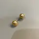 [元元珍珠] 『南洋珠 金珍珠雙珠 +18k金曲線墜』 天然海水珍珠
