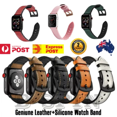 For Apple iWatch Band Leather Strap Watch Series 10 9 8 7 38/40/42/44/45/46/49mm