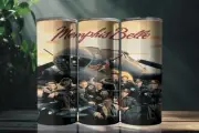 Memphis Belle (1990) Movie Poster 20 Ounce Stainless Steel Tumbler Metal Straw