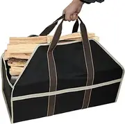 Log Carrier Outdoor Oxford Cloth Firewood Carrier Fireplace Firewood Accessories Holder, Heavy Duty Fireplace Carrier, Heavy Duty Log Carrier Tote for Camping