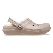 New CROCS Womens CLASSIC LINED CLOG 203591-2YB MUSHROOM / BONE US W 6-10 TAKSE