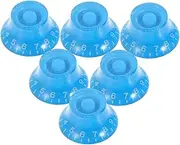 Hoement 6pcs Acrylic Guitar Knob Caps Electric Guitar Volume Control Knobs Replacement for Bass Amplifier