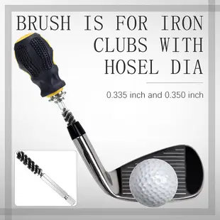 高爾夫球桿頭軟管刷高爾夫球桿刷鋼絲刷清潔工具鐵和木頭電鑽鋼絲刷