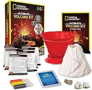 NATIONAL GEOGRAPHIC Ultimate Volcano Kit – Erupting Volcano Science Kit for Kids, 3X More Eruptions, Pop Crystals Create Exciting Sounds, STEM Science & Educational Toys Make Great Kids Activities