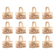 Basket Baskets Mini Woven Picnic Easter for Tiny Crafts Small Wooden Miniature w