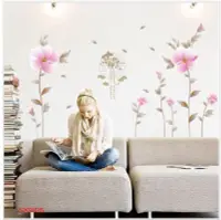 在飛比找Yahoo!奇摩拍賣優惠-壁貼工場-可超取需裁剪 三代特大尺寸壁貼 牆貼室內佈置 花 