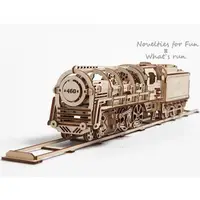 在飛比找蝦皮購物優惠-Ugears 蒸汽火車頭 (送砂紙)物理原理運轉 精緻火車模