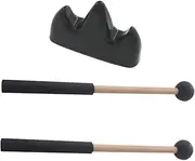 Kisangel 1 Set Drumsticks for Students Polished Handpan Drum Sticks with Holder Versatile Percussion Mallets for Xylophones and Tongue Drums for Beginners and Professionals