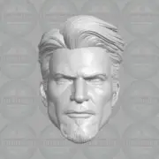 Tony Stark v1 Iron Man custom head for 1:6 1:10 1:12 1:18 action figures