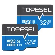 TOPESEL 32GB Micro SD Card 2 Pack Memory Cards Micro SDHC UHS-I TF Card Class...
