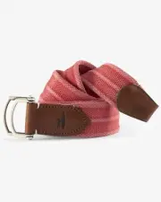 NEW JOHNNIE-O MENS BRENTWOOD CANVAS BELT MALIBU RED SZ XL