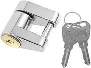 BUGUUYO Zinc Alloy Trailer Hitch Lock Heavy Duty Theft Security Lock for Campers and Travel Trailers Weather Resistant Design with Keys for Towing Products