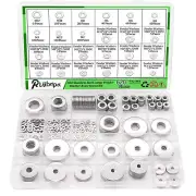 620Pcs Fender Washers for Screws and Bolts,Fender Washer Assortment Kit 304