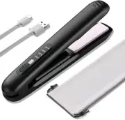 ArilAril Hair Iron Cordless Straight USB Rechargeable Mini Curling Iron 2WAY Cur