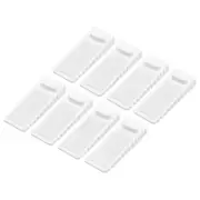8 Pcs 1.57" TPR Non-Slip Door Stoppers for Bottom Door Stop Wedge, White