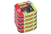 [LEMON AND LIME] 50pc Lemon & Lime Disposable BBQ Oven Food Storage Foil Container w Lid Silver