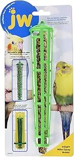 JW Pet Insight Miller Spray Holder Treat Stick Plastic Bird Feeders - 4 Pack