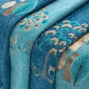 Sofa Fabric Jacquard By The Meter Curtains Cushion Wearable Soft Chenille Cloth