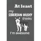 At least my Siberian Husky thinks I’’m awesome: For Siberian Husky Dog Fans