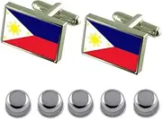 [Select Gifts] Shirt Dress Studs Philippines Flag Cufflinks