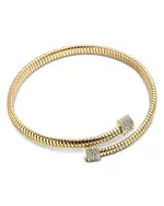 Baublebar Autumn Pave Coiled Bypass Bangle Bracelet in Gold Tone