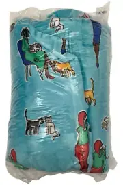 Kringle Express 60" x 80" Glamorous Holiday Throw Cats Black